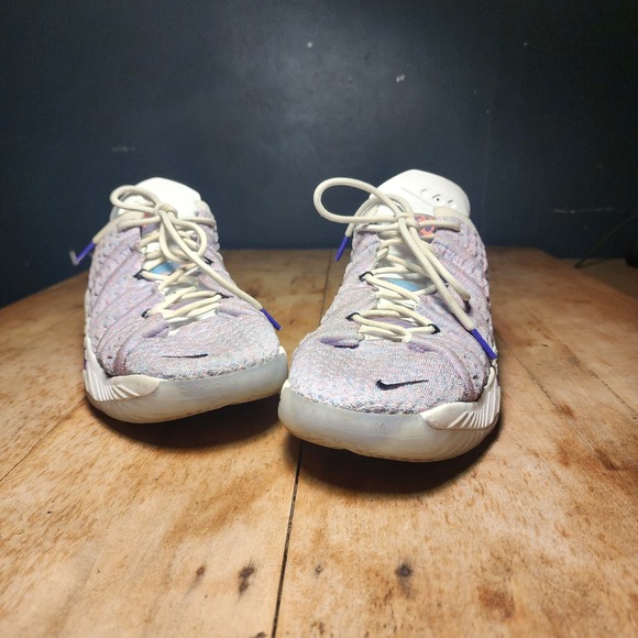 LeBron Witness 6 Kids Basketball Shoes Sneakers Coconut Milk Polarized Blue 4.5 - Picture 2 of 11